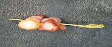 Bacon Wrapped Scallops on a Skewer