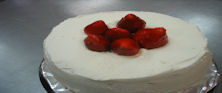 Strawberry Cream Cake