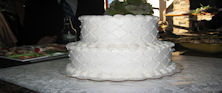 Quilted Wedding Cake