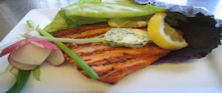 Grilled Salmon with Lemon Tarragon Butter