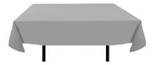  Grey Rectangular Linen Tablecloths