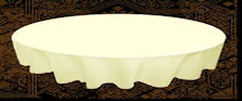 Round Ivory Tablecloths